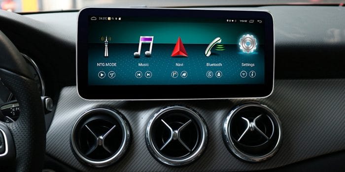 Installation Instructions How To Install 10 25 Big Screen Android Navigation For Mercedes A W176 Gla X156 Cla