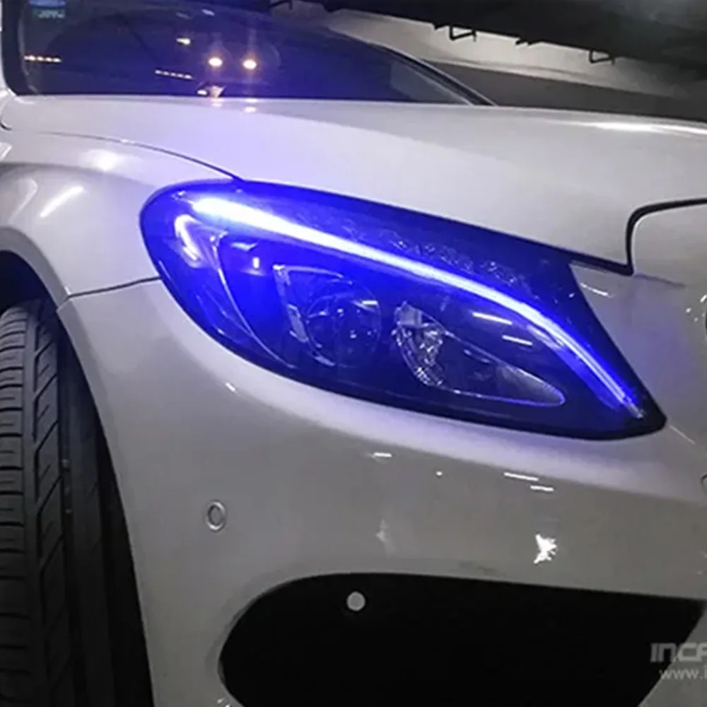 Mercedes C W205 CLA W117 Blue DRL / Head Light - Image 3