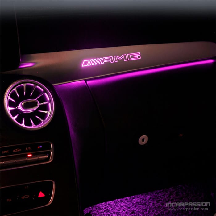 3 / 12 / 64 Colors Passenger Seat Dashboard Ambient Light for Mercedes