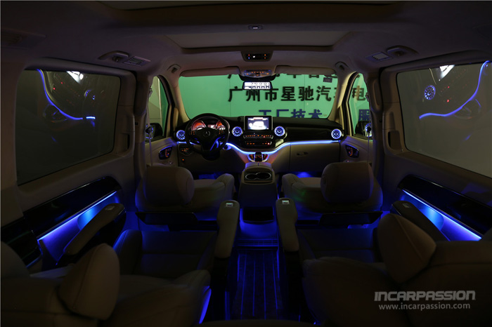 Mercedes V Class 64 Colors Ambient Light Footwell Light