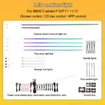 Dynamic Active Ambient light for BMW 5 Series F10, with Animation Starry Ribbon Galaxy Desgin for Option - Image 13