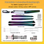 Dynamic Active Ambient light for BMW 5 Series F10, with Animation Starry Ribbon Galaxy Desgin for Option - Image 12