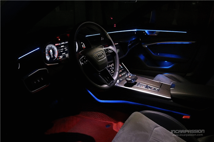 Audi A6 C8 OEM Design Multi Colors Ambient Light, Foot Light, Seat Back  Light