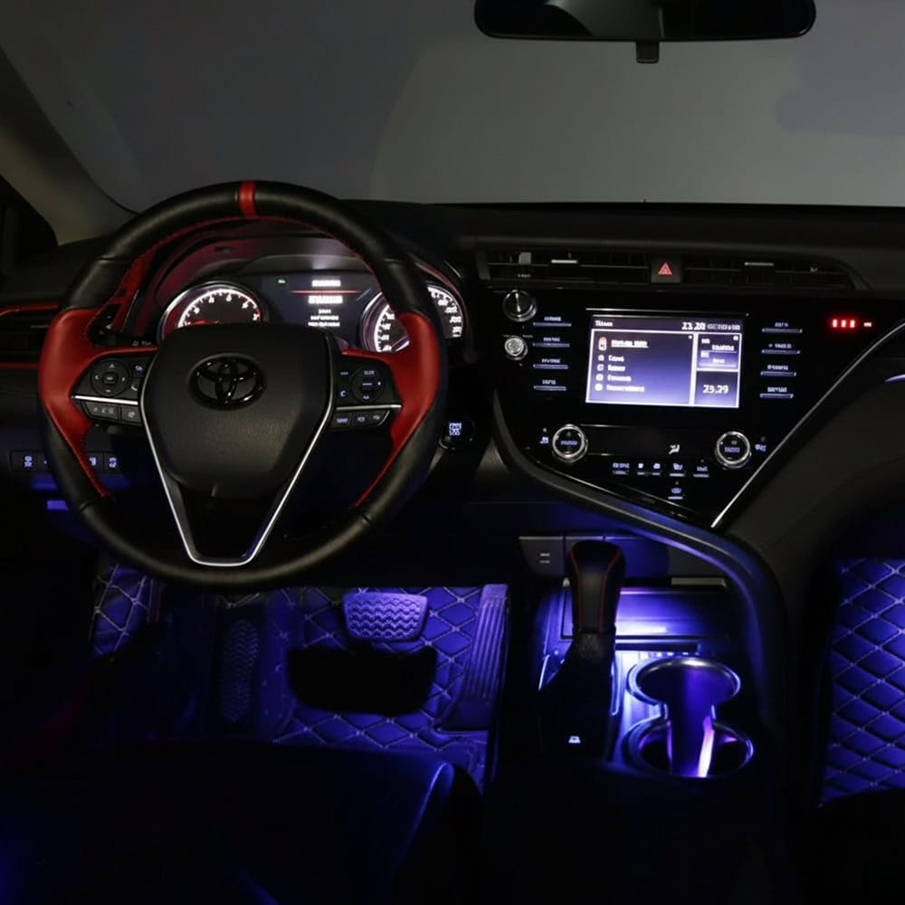 sdoff35445ddd 8th Generation Toyota Camry 64 Colors Ambient Light, Foot Light - Image 1