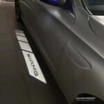 AMG Floor Lamp Rear View Mirror Welcome Light for Mercedes C E GLC