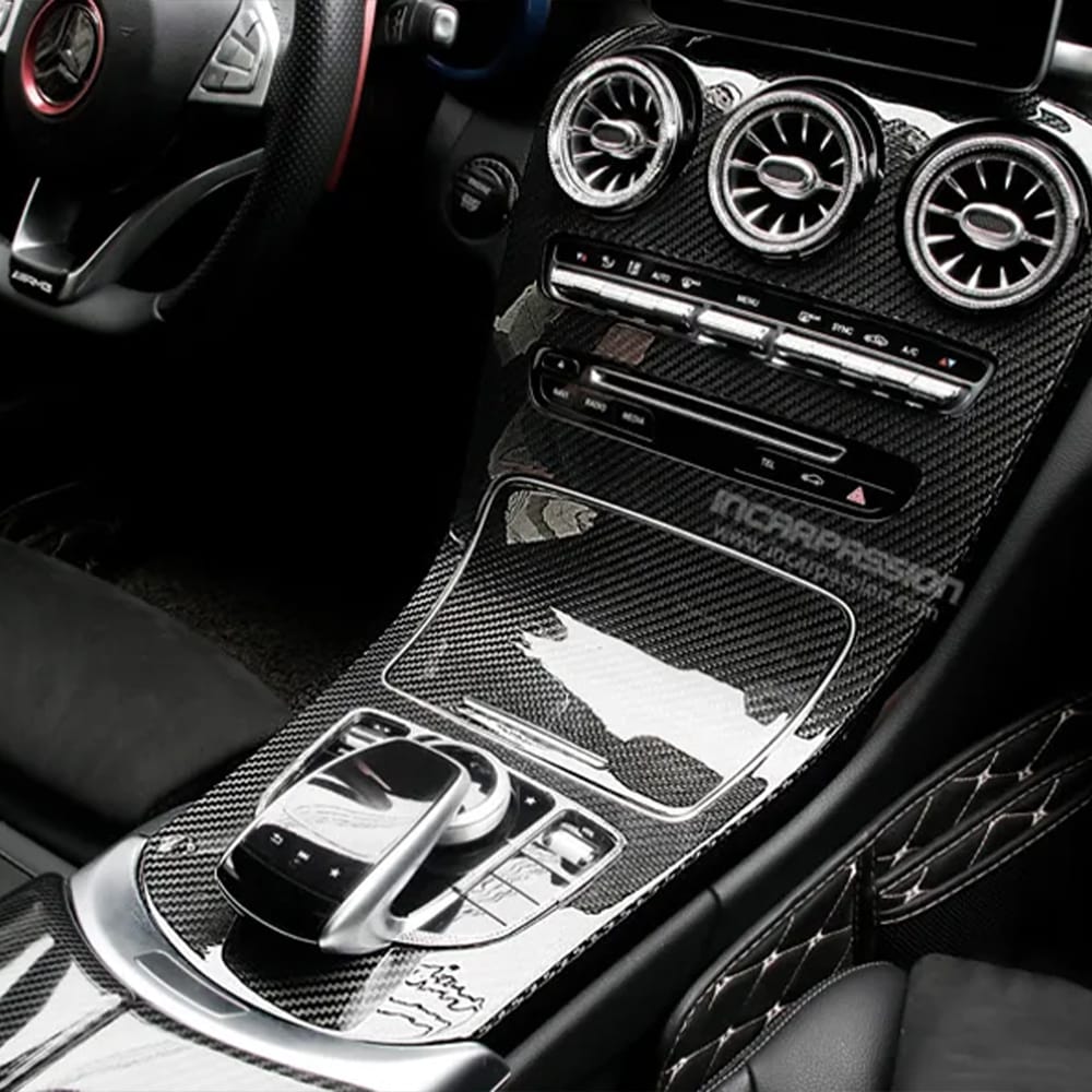 MAIN9D8S59SD Mercedes C GLC Real Carbon Fiber Center Console & Door Panel - Image 1