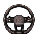 Black AMG Steering Wheel For Mercedes Benz - Image 3
