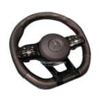 Black AMG Steering Wheel For Mercedes Benz - Image 2