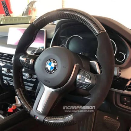 BMW M Performance Steering Wheel with Carbon & LED Racing Display 3
