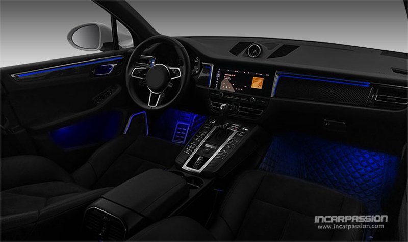 Porsche Macan 64 Colors Ambient Light - Interior Lighting Upgrade