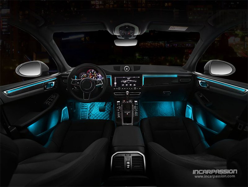 Porsche Macan 64 Colors Ambient Light - Interior Lighting Upgrade