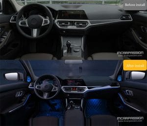 BMW 3 Series G20 11 Colors Ambient Light-BMW G20 Interior Light Upgrading