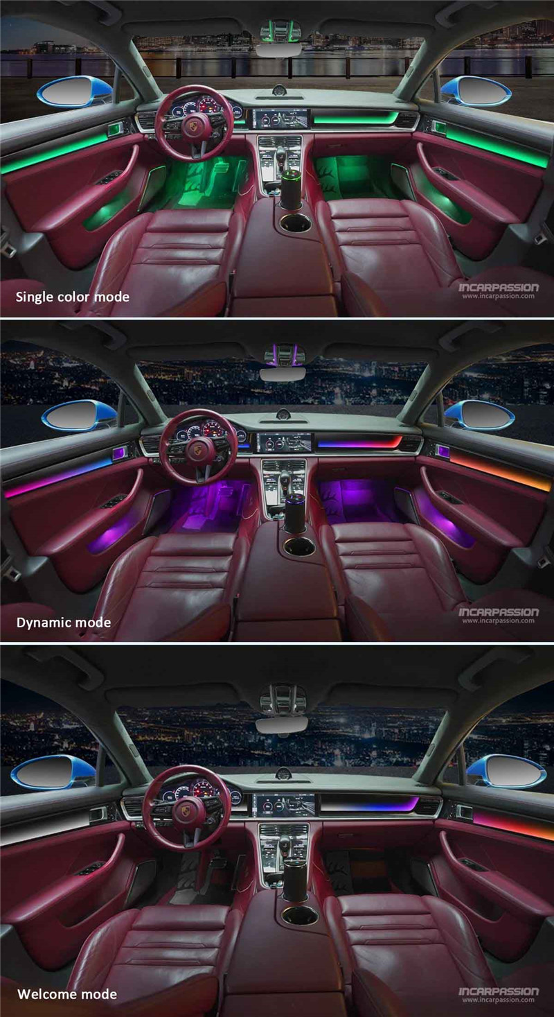 Porsche Panamera 2017 2023 Dynamic Animation Ambient Light