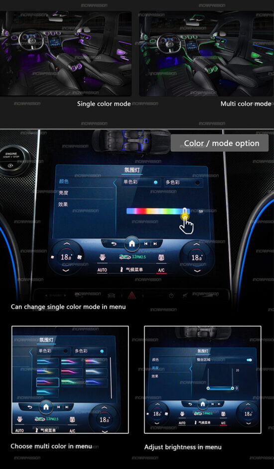 Mercedes Benz C Class W206 Enhanced ambient light