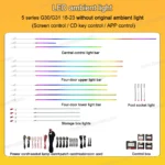 Dynamic Active Ambient light for BMW 5 Series G30, G30 Interior Upgrade - Image 3