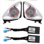 Elevate your Mercedes E Coupe C238 (2017-2023) with 4D rotating tweeters. Features automatic rotation, premium sound, and 64-color ambient light synchronization.