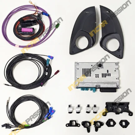 Audi A8 OEM 360° area view camera kit with original backup and reverse camera.