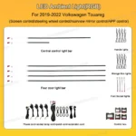 Volkswagon Touareg 2019-2022 OEM Design Symphony Dynamic LED Ambient Light - Image 3