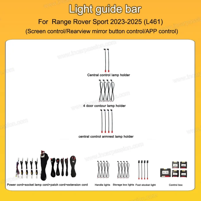 Range Rover Led Light Bar Installation Dynamic Active Ambient Light For Range Rover Sport 2022-2025 (L461)