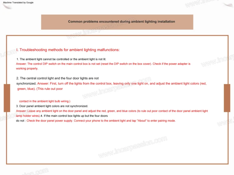 Audi A3 8V Dynamic Active Ambient Light Installation Guide