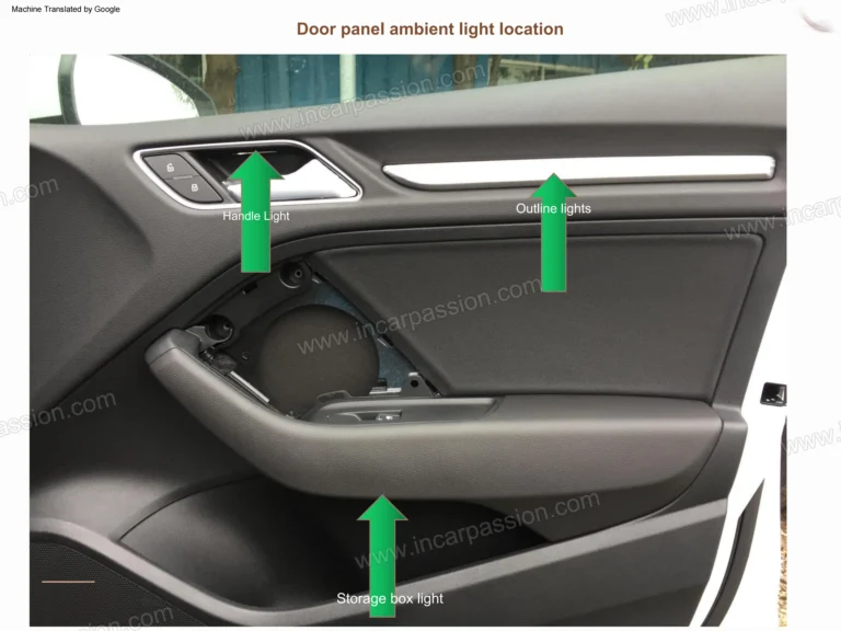 Audi A3 8V Dynamic Active Ambient Light Installation Guide