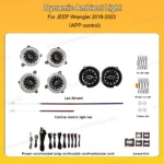 Dynamic Ambient Light For JEEP Wrangler 2018-2023