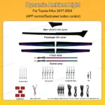 Dynamic Active Ambient Light For Toyota Hilux Revo 2017-2024