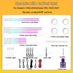 Dynamic Ambient Light Retrofit Kit For Exeed RX/Omoda C9 2023-2027 - Image 2