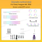 Dynamic Ambient Light Kit for Chery Fengyun A9L 2025