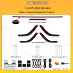 Dynamic Ambient Light Kits for TATA NEXON 2024-2026